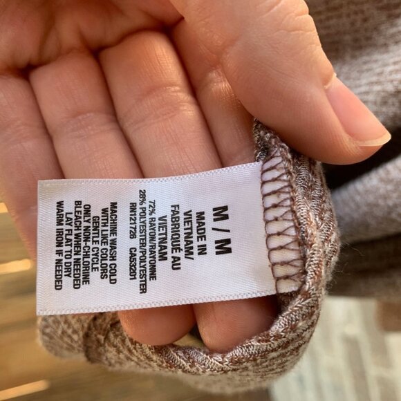 AEROPOSTALE CAPE JUBY Cardigan Sweater Open Front Pocket Knit M Medium Women - Picture 5 of 6